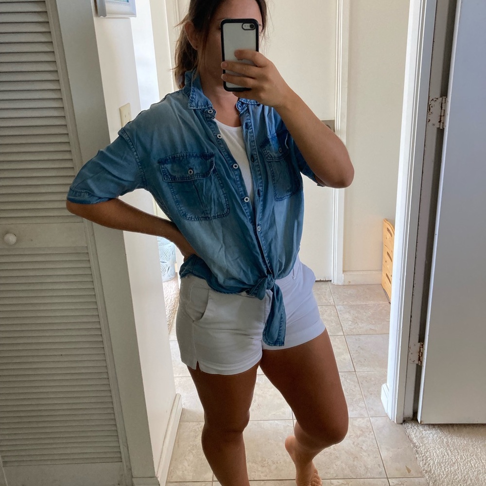 Soft denim blouse